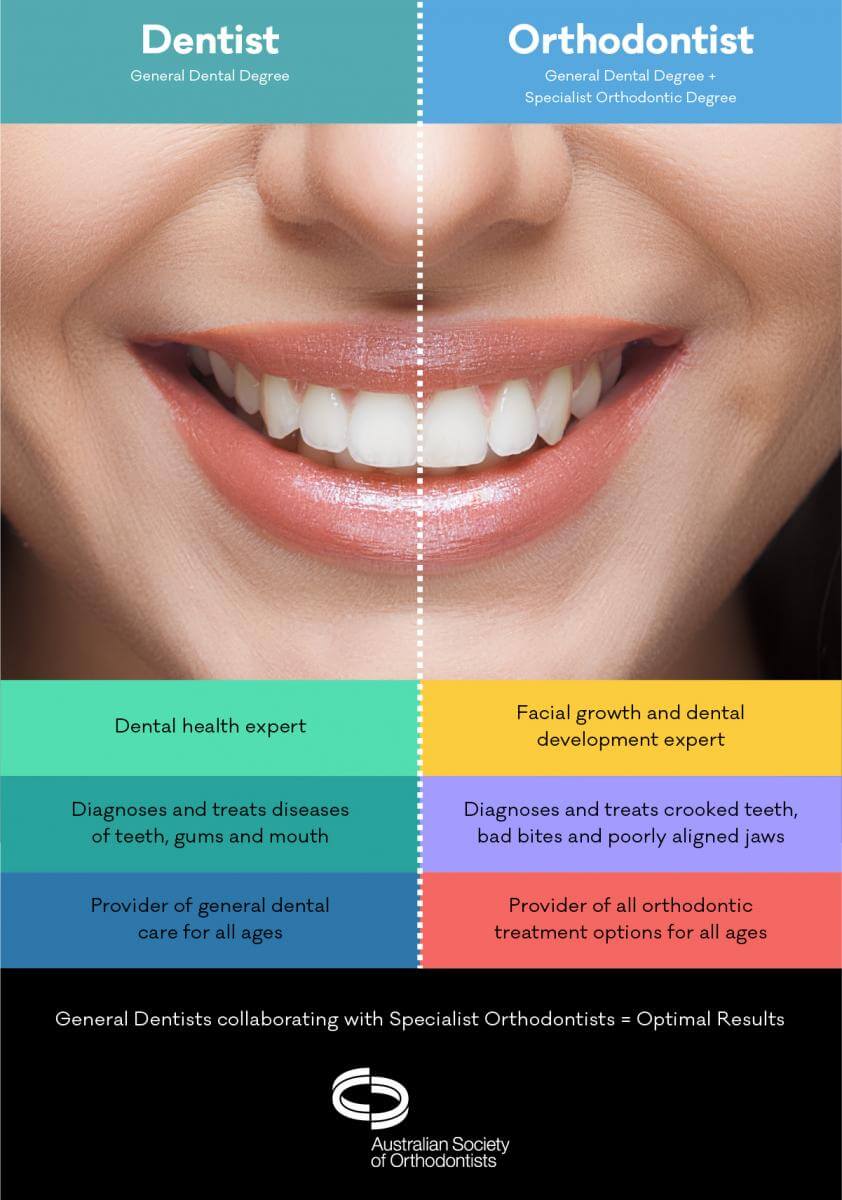Difference between dentist and ortho